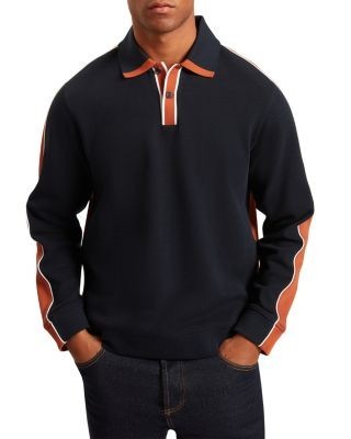 Ted Baker Jarrad Long Sleeve Two Tone Polo