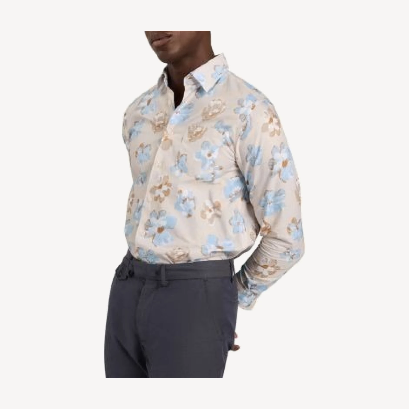 Ted Baker Kingsly Relaxed Painted Floral Print Shirt