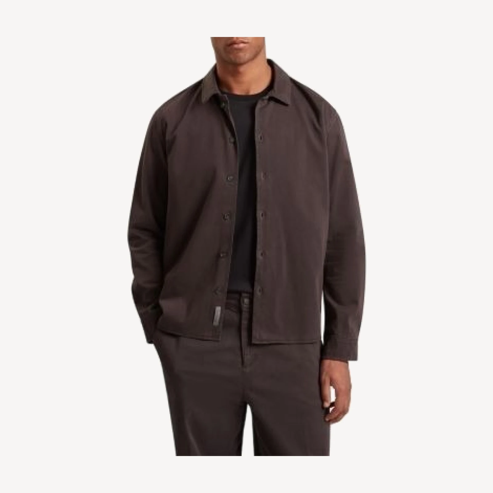 Ted Baker Mitakos Sateen Cotton Smart Overshirt