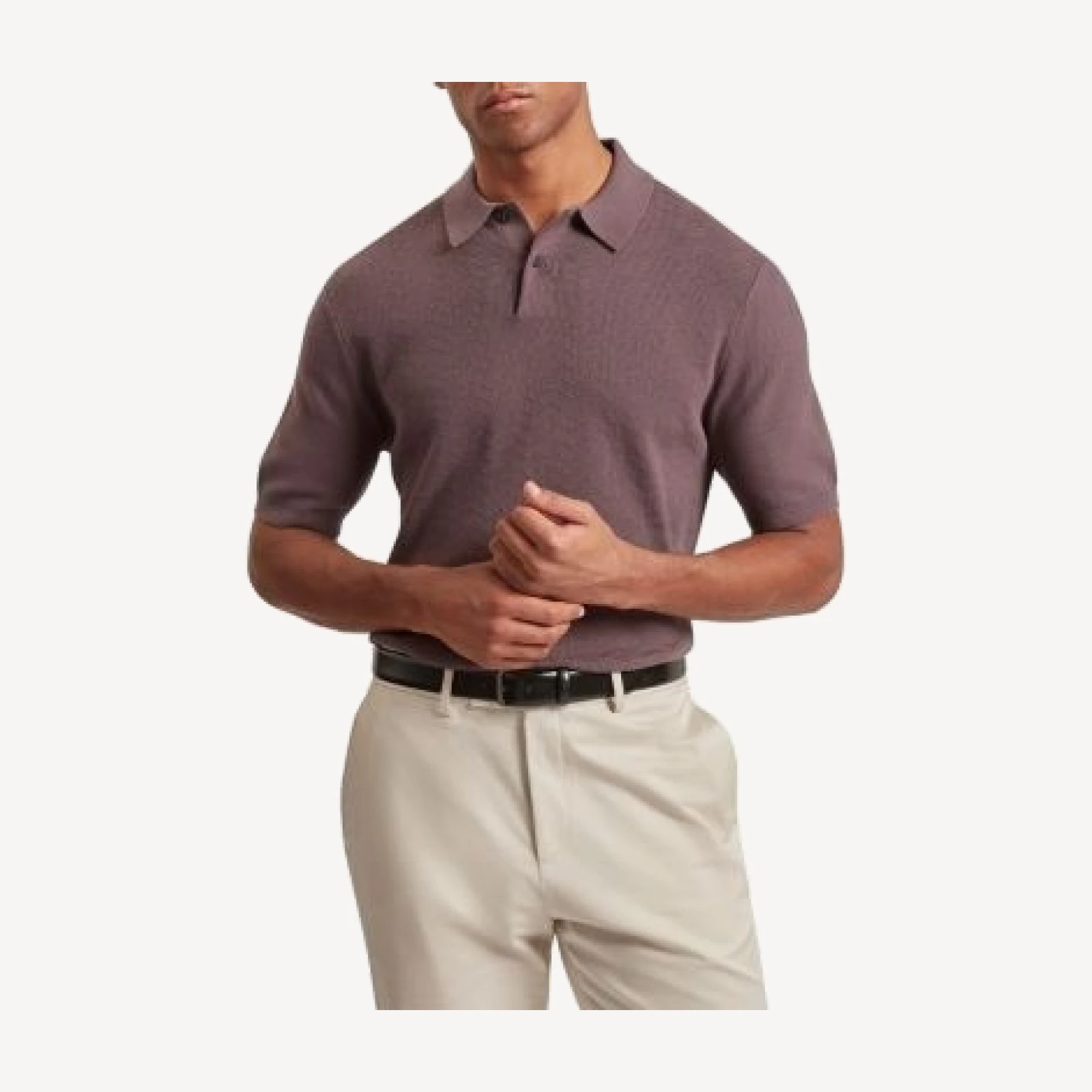 Ted Baker Hamels Short Sleeve Mixed Stitch Polo
