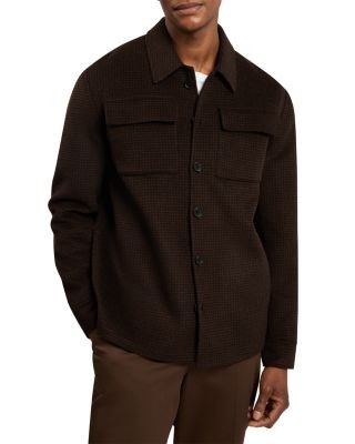 Ted Baker Dortmun Splitable Wool Blend Trucker Overshirt