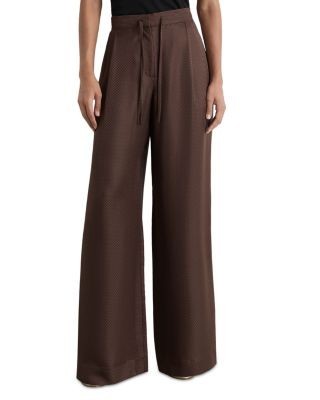 Reiss Aliana Silk Wide Leg Pants