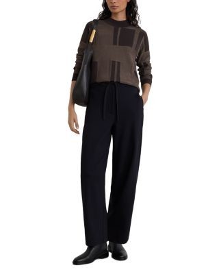 Reiss Faro Geometric Jacquard Mock Neck Sweater