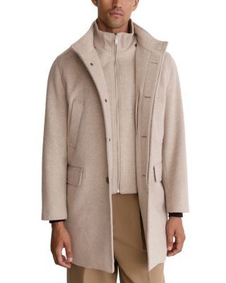 Reiss Fossil Funnel Neck Gilet Insert Coat