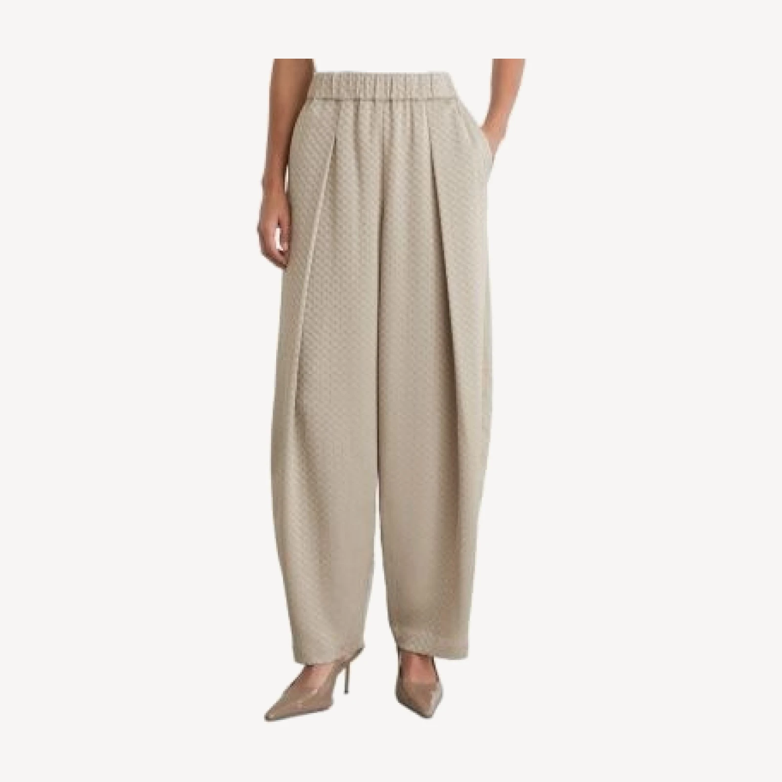Reiss Petite Dia Jacquard Tapered Pants