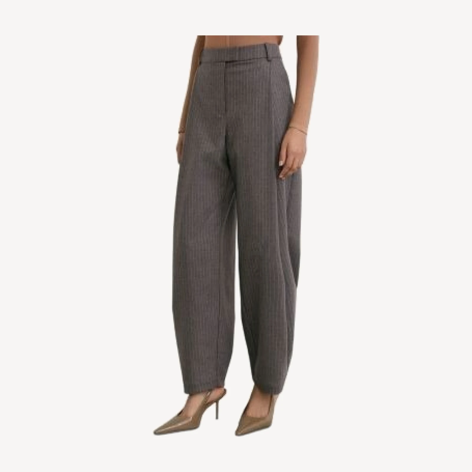 Reiss Phae Pinstripe Barrel Pants