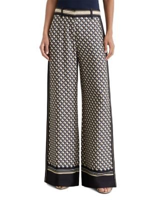 Reiss Carmine Satin Wide Leg Pants