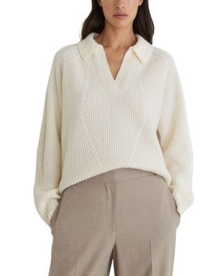 Reiss Lindy Collared Wool & Cashmere Sweater