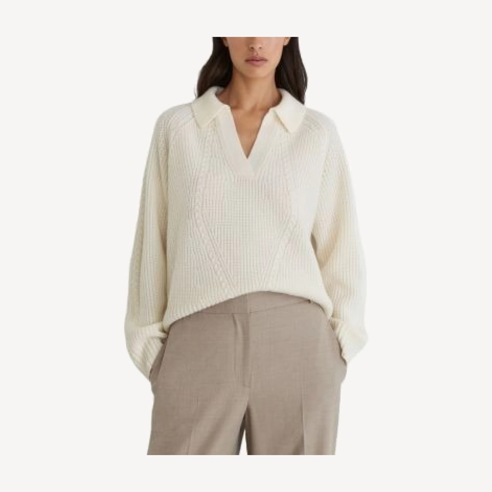 Reiss Lindy Collared Wool & Cashmere Sweater