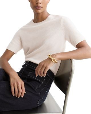 Reiss Stevie Cashmere Short Sleeve Top