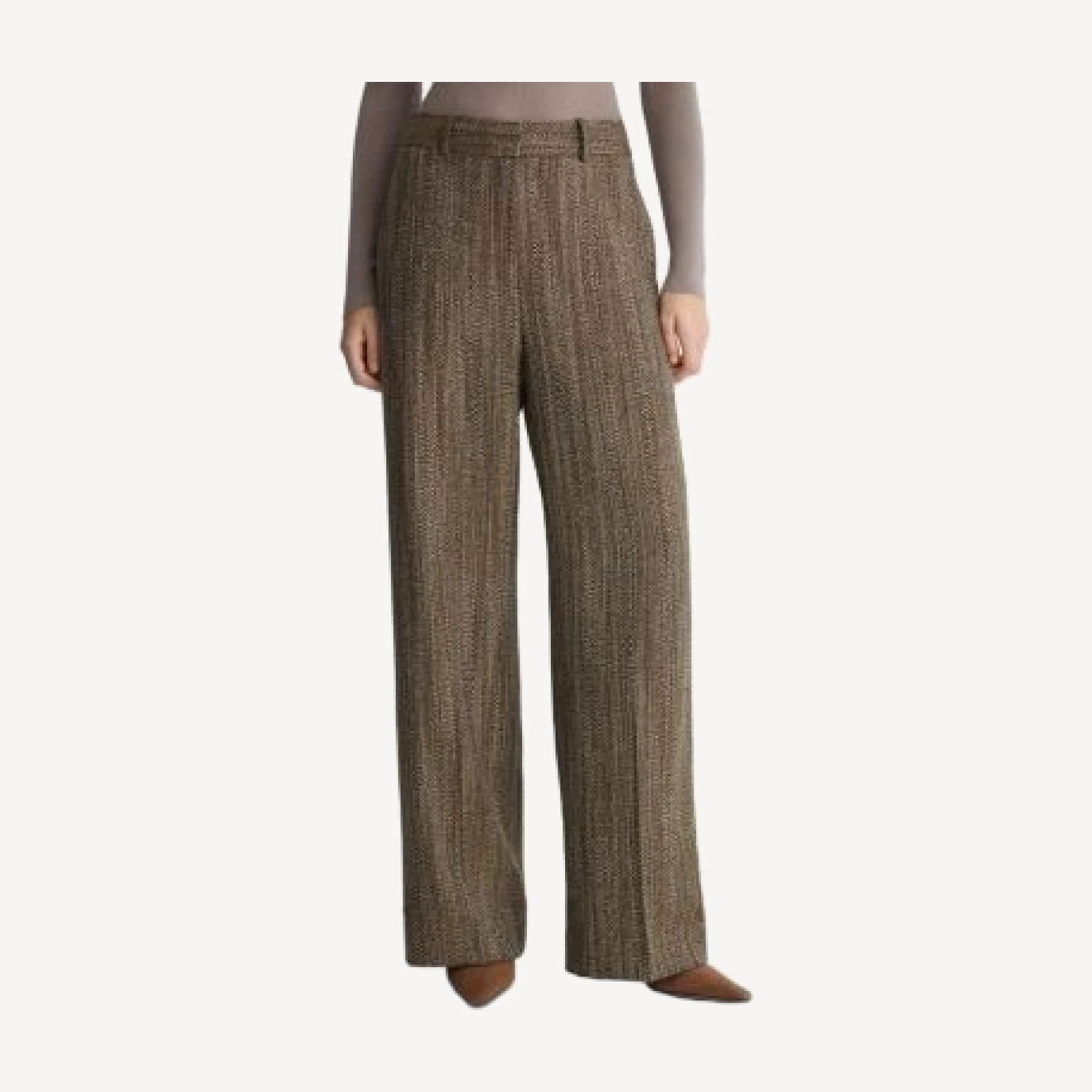 Reiss Inessa Textured Herringbone Trousers