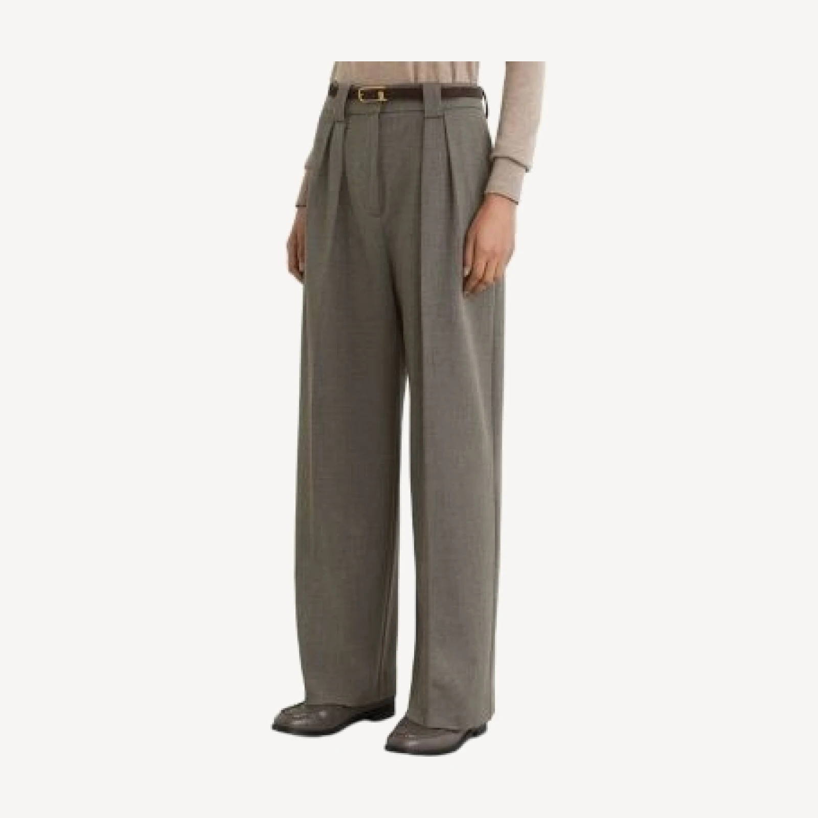 Reiss Katya Pleated Wide Leg Pants