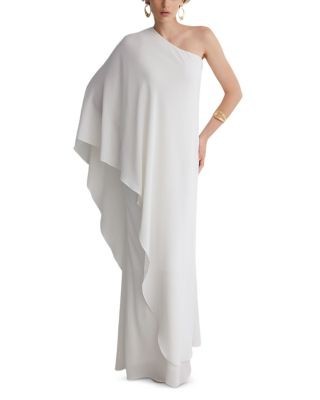Reiss Lainey One Shoulder Draped Dress