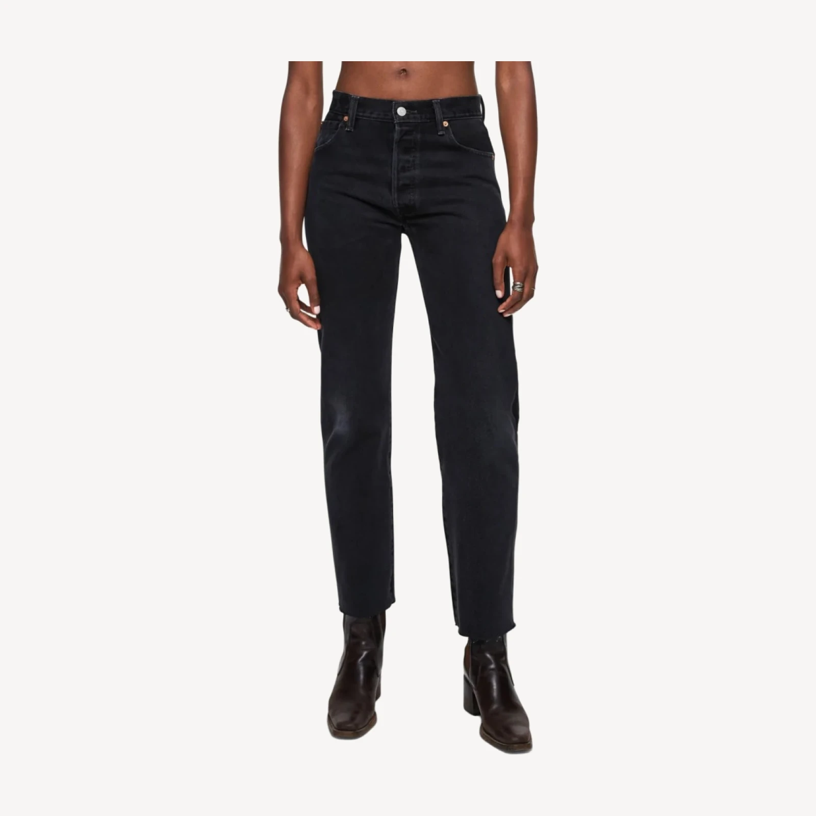 Levi's High Rise Stove Pipe - Black