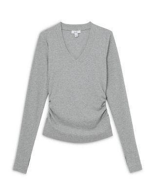 Reiss Sandrine Cotton Stretch Thumb Hole Top