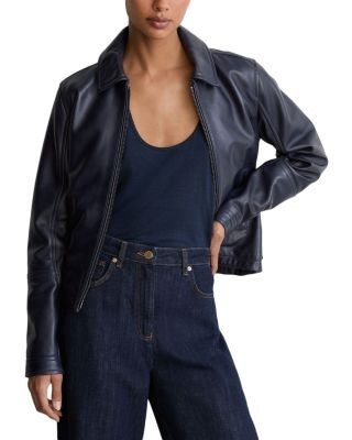 Reiss Levitt High Rise Barrel Jeans, 32 Inseam, in Blue
