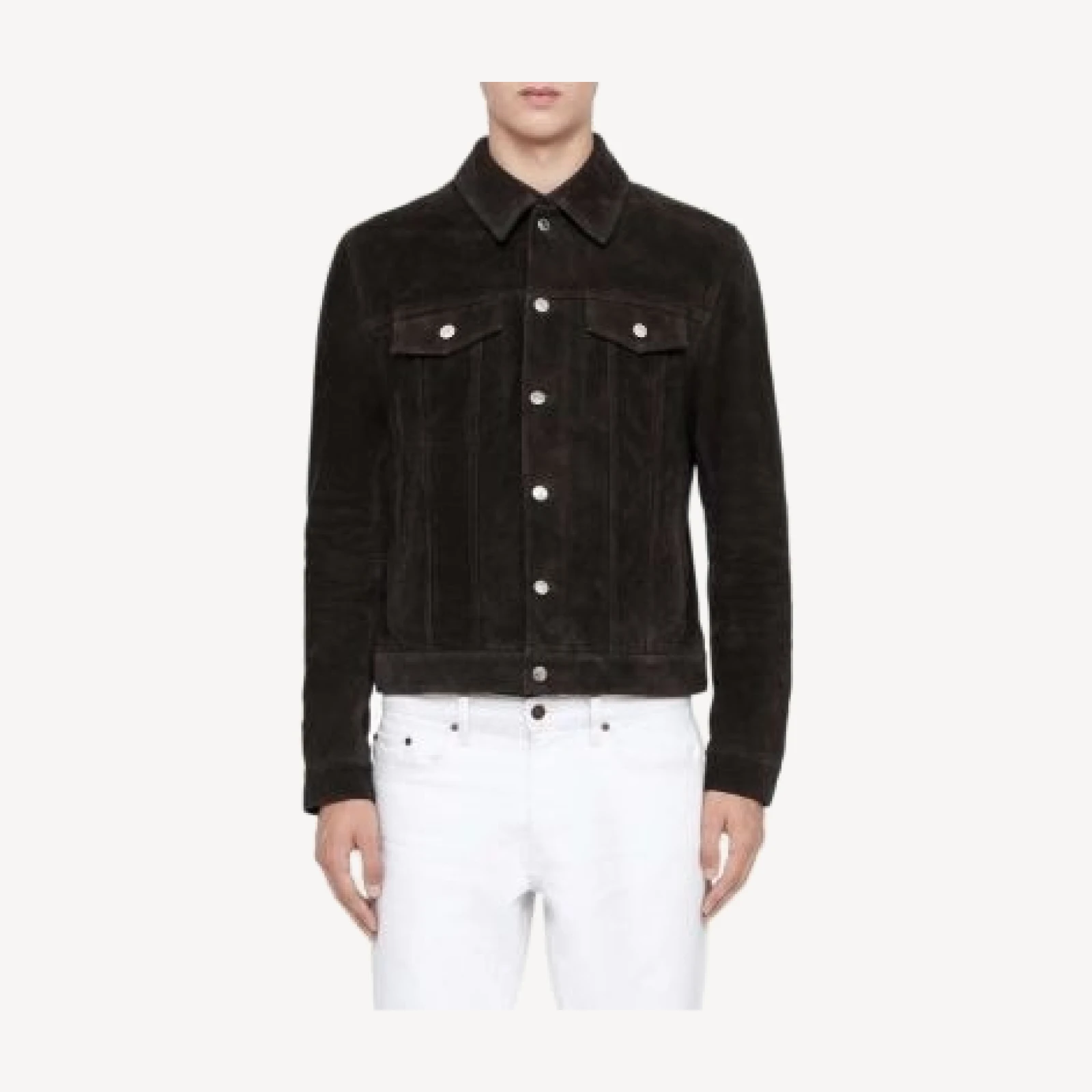 Allsaints Chaiyo Suede Trucker Jacket