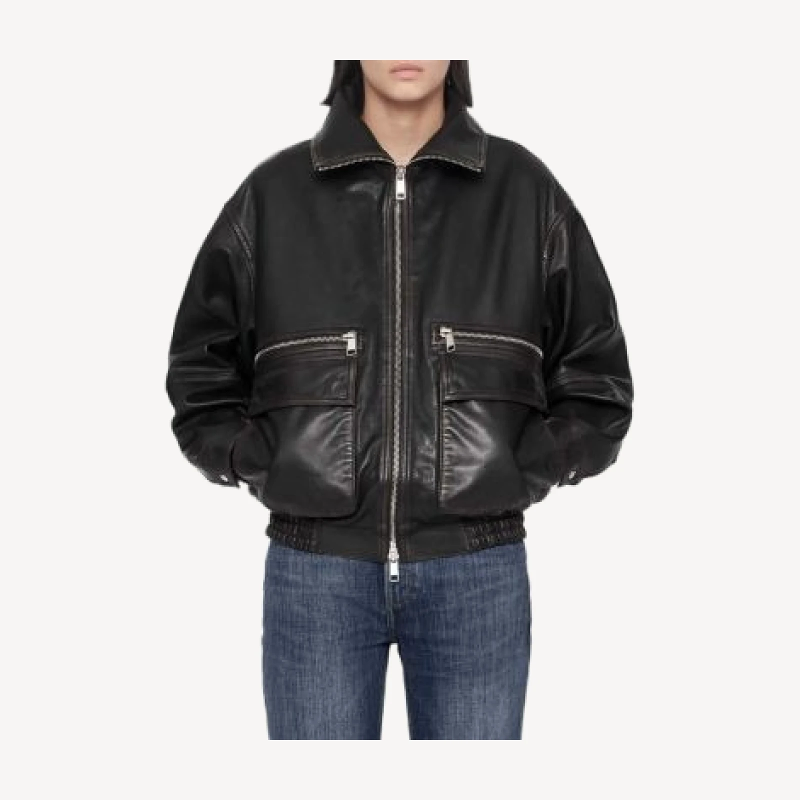 Allsaints Elisa Leather Bomber Jacket