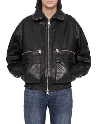 Allsaints Elisa Leather Bomber Jacket