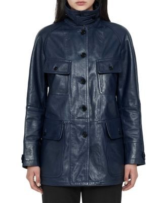 Allsaints Roiya Leather Field Jacket
