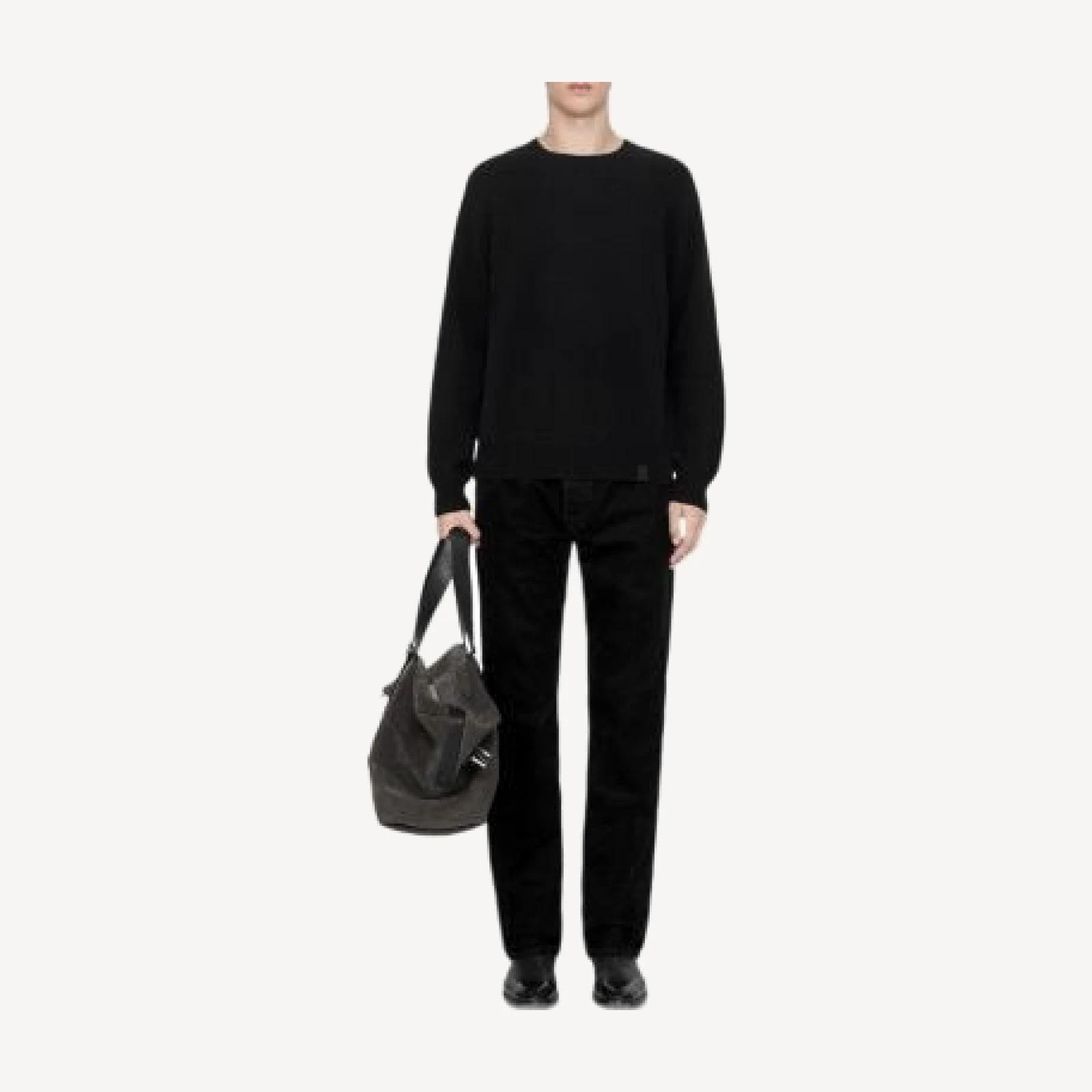 Allsaints Cove Wool & Cotton Crewneck Sweater