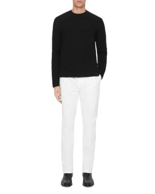 Allsaints Liev Wool Blend Knit Stripe Crewneck Sweater