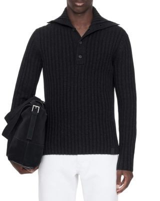 Allsaints Liev Wool Blend Funnel Neck Sweater