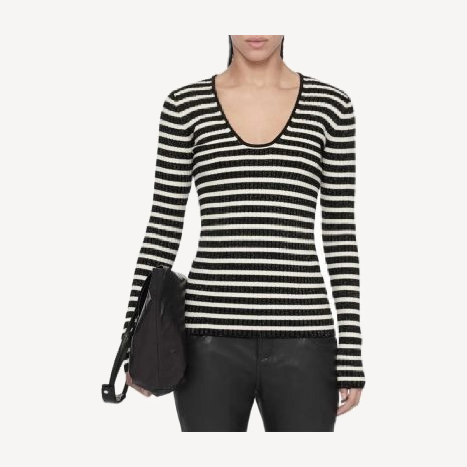 Allsaints Kay Wool Blend Knit Top