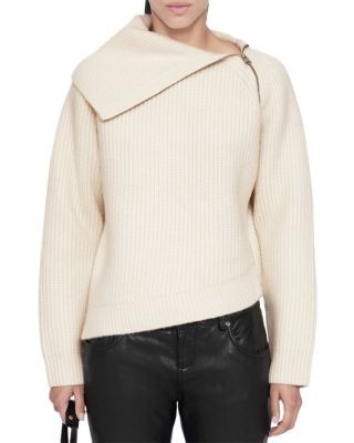 Allsaints Cleo Wool Funnel Neck Sweater