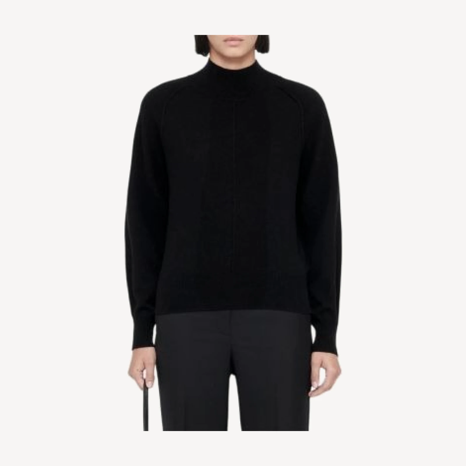 Allsaints Fedi Cashmere & Wool Mock Neck Sweater