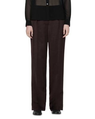 Allsaints Leonie Satin Wide Leg Pants