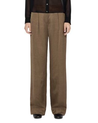 Allsaints Leonie Satin Wide Leg Pants