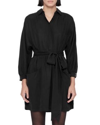 Allsaints Noora Belted Shirt Dress