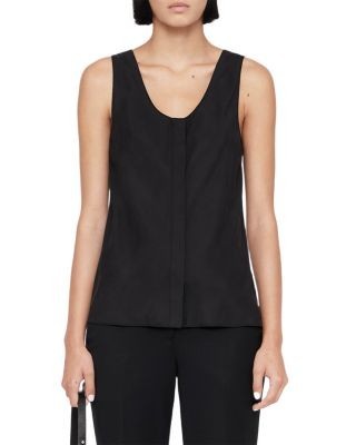 Allsaints Milla Sleeveless Button Front Top