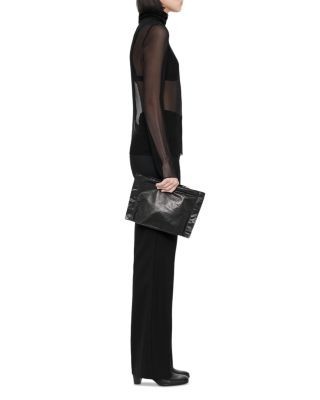 Allsaints Kumi Silk Turtleneck Top