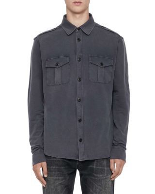 Allsaints Foley Cotton Blend Pocket Shirt