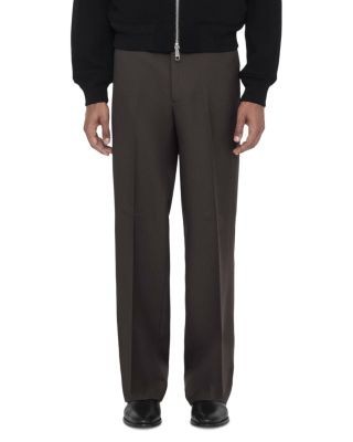 Allsaints York Straight Fit Pleated Trousers