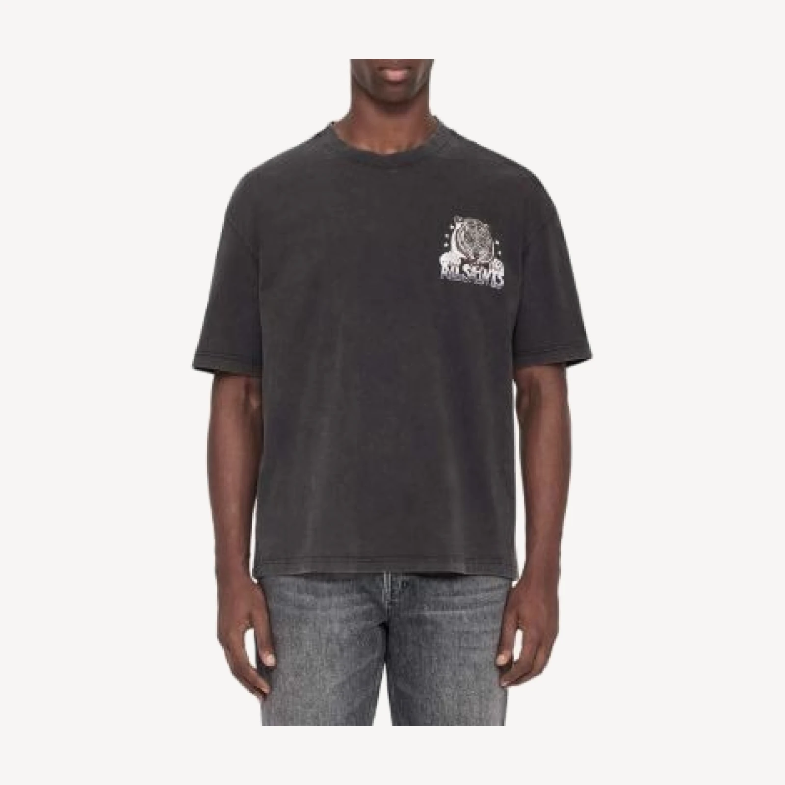 Allsaints Tigress Cotton Logo Graphic T-Shirt