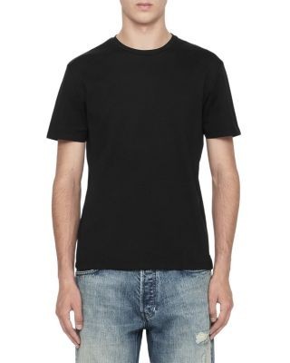 Allsaints Harris Cotton Jet Black Crewneck T-Shirt