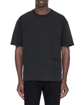 Allsaints Maddox Cotton Plain Jersey Crewneck T-Shirt