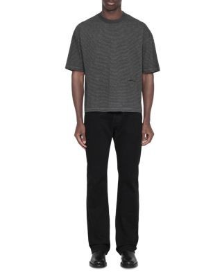 Allsaints Axel Cotton Blend Relaxed Crewneck Stripe T-Shirt