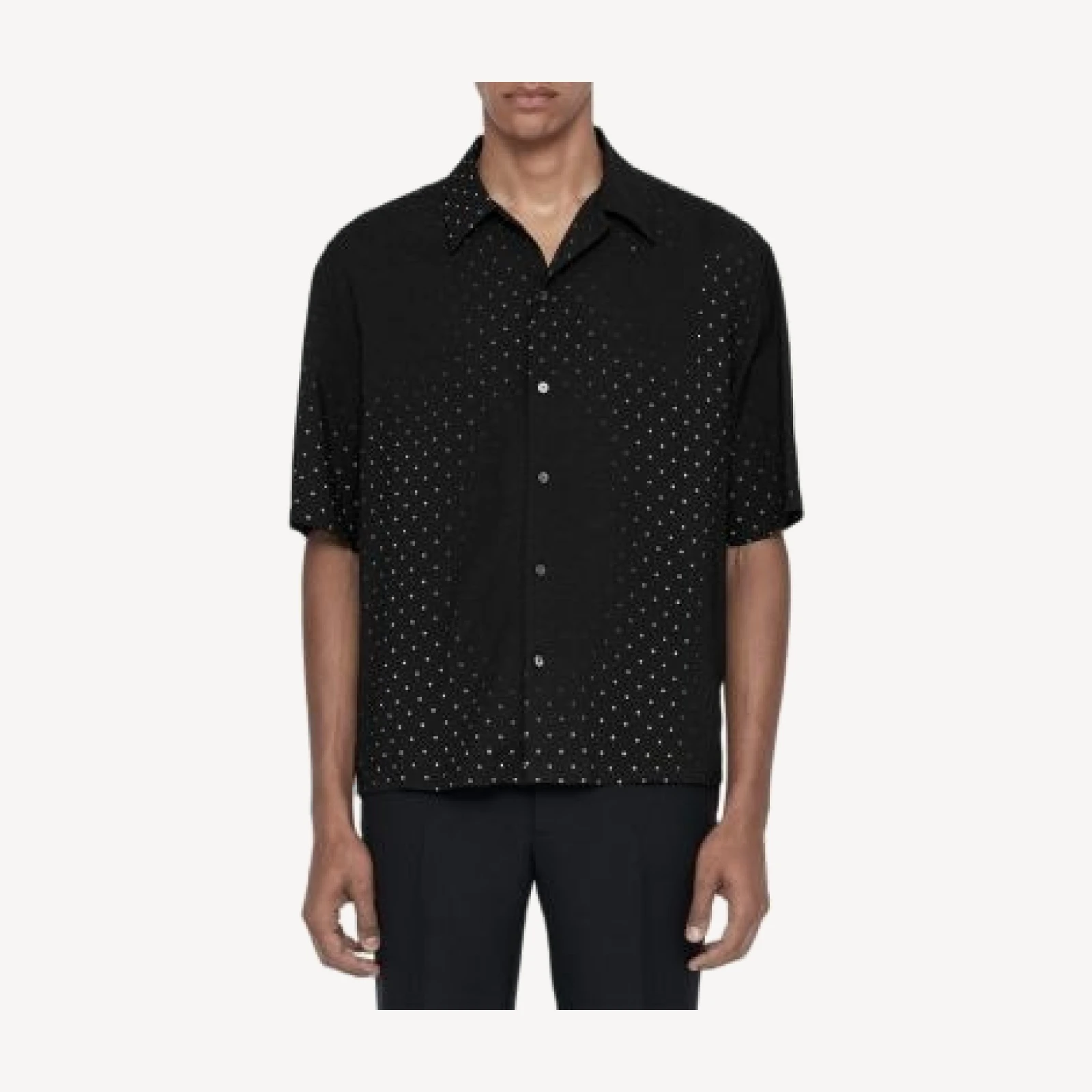 Allsaints Polka Dot Fade Point Collar Shirt