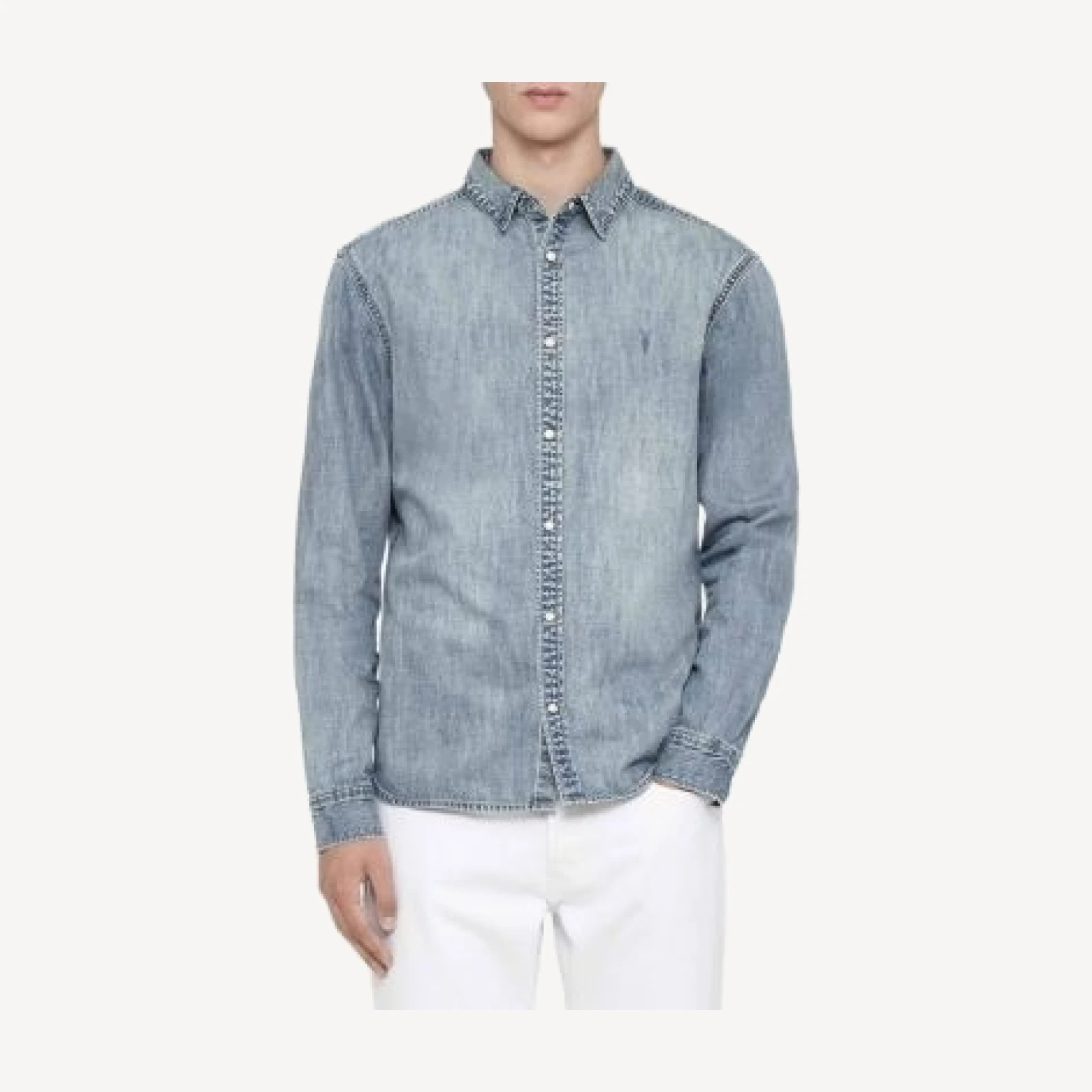 Allsaints Gleason Casual Cotton Denim Shirt
