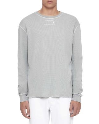 Allsaints Raphy Cotton Waffle Logo Stamp Shirt