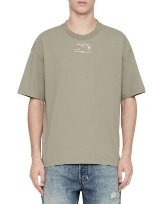 Allsaints Raphy Cotton Jacks Place Logo Crewneck T-Shirt