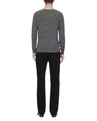 Allsaints Cotton Blend Regular Bootcut Fit Jeans in Black
