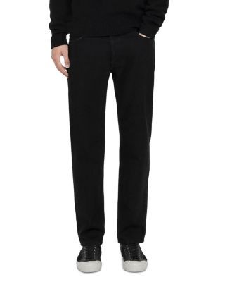 Allsaints Regular Fit Straight Five Pocket Jeans in Black
