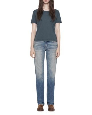 Allsaints Nat Low Rise Slim Jeans in Tint Light Indigo