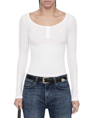 Allsaints Jules Long Sleeve Henley Top