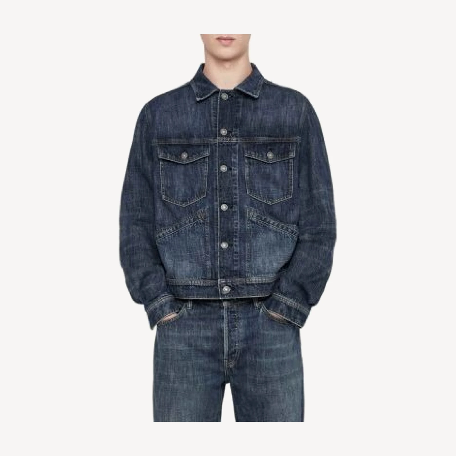 Allsaints Denim Trucker Jacket